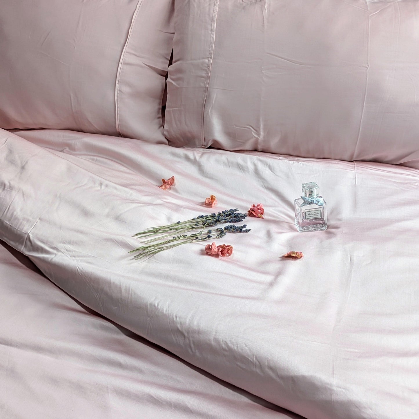 Pink 100% Bamboo Fitted Bedsheet