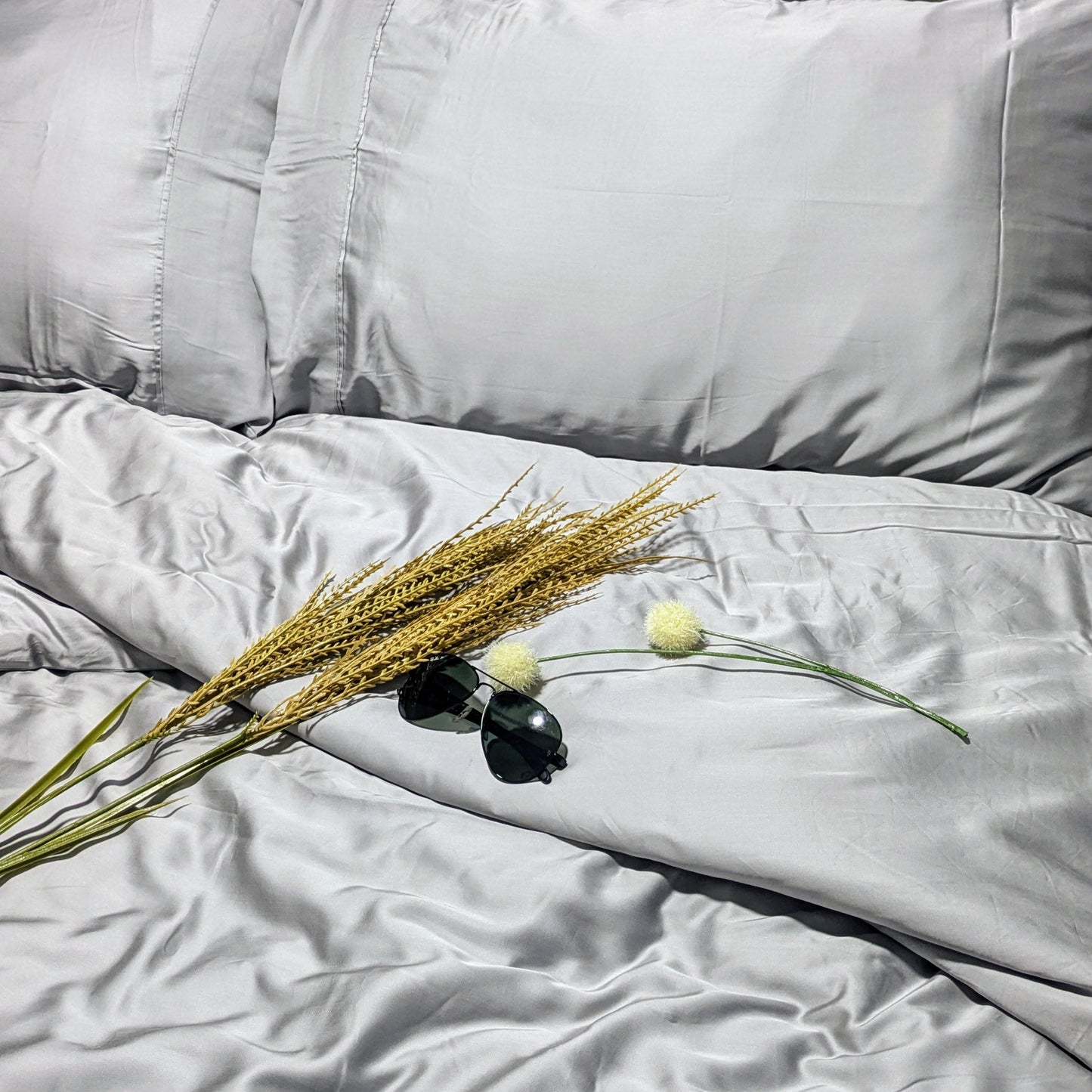 Grey 100% Tencel Fitted Bedsheet