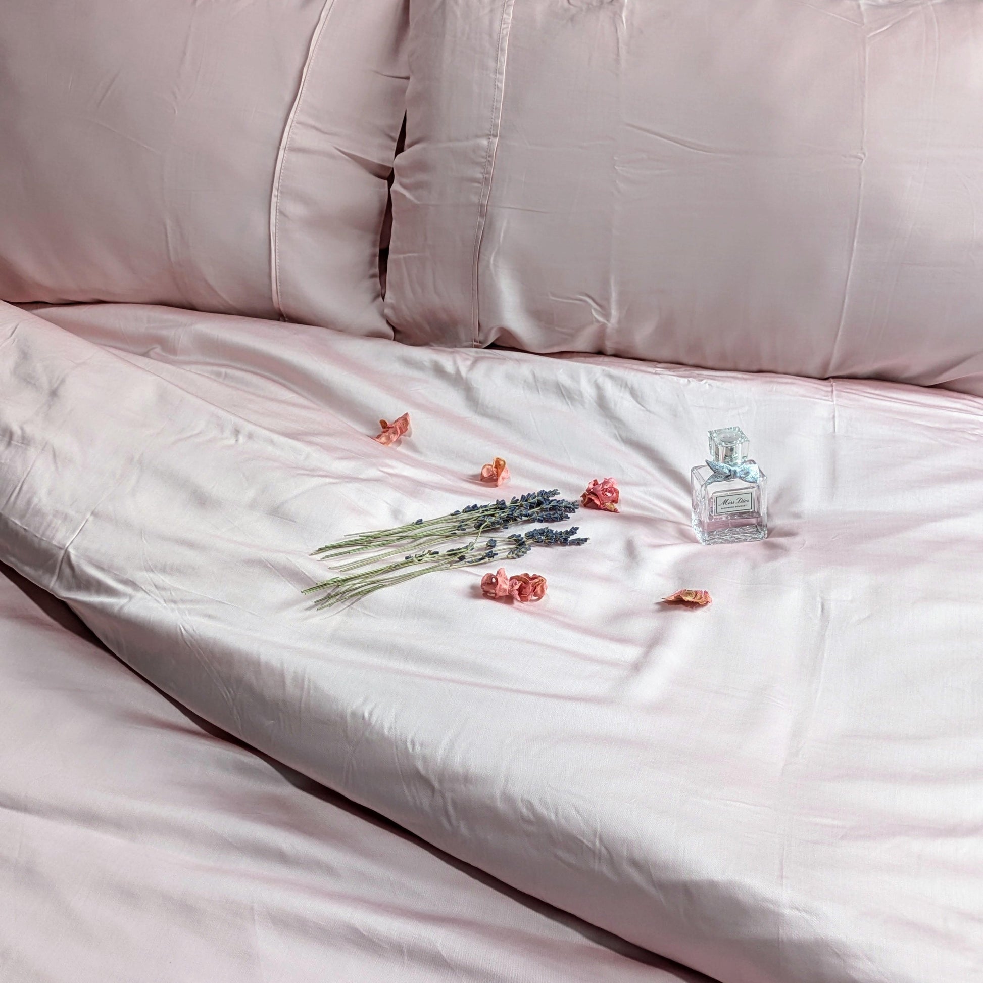 Pink 100% Bamboo Fitted Bedsheet