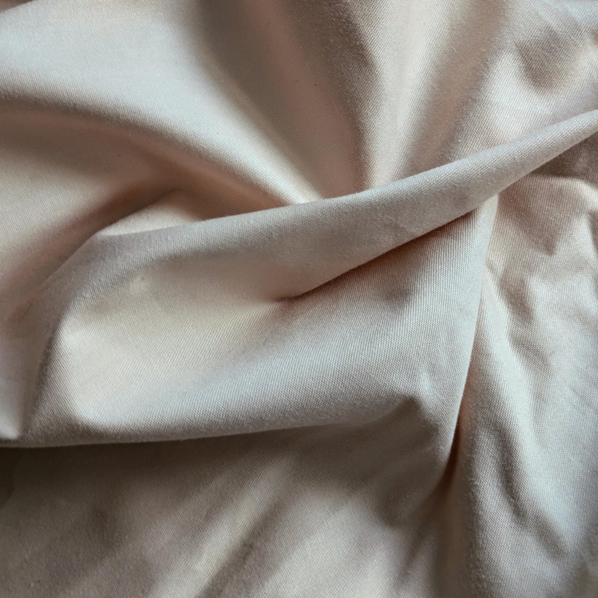 Beige 100% Cotton Fitted Bedsheet