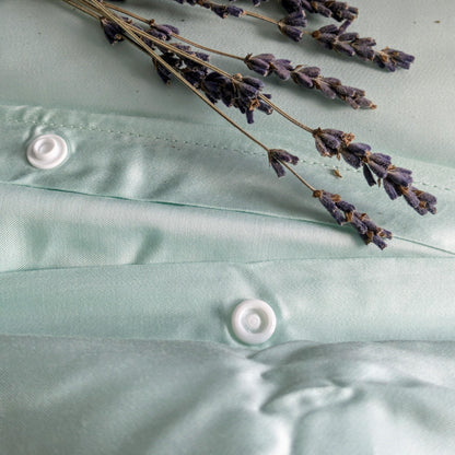 100% Cooling Bamboo Quilt Cover Only (Celestial Cyan)
